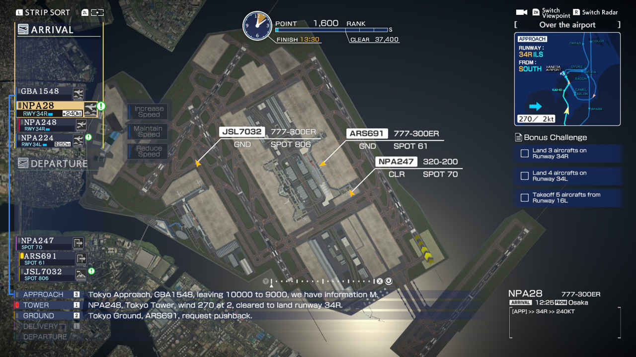 My view of the airport. Everything is a decision, and I'm very decisive.