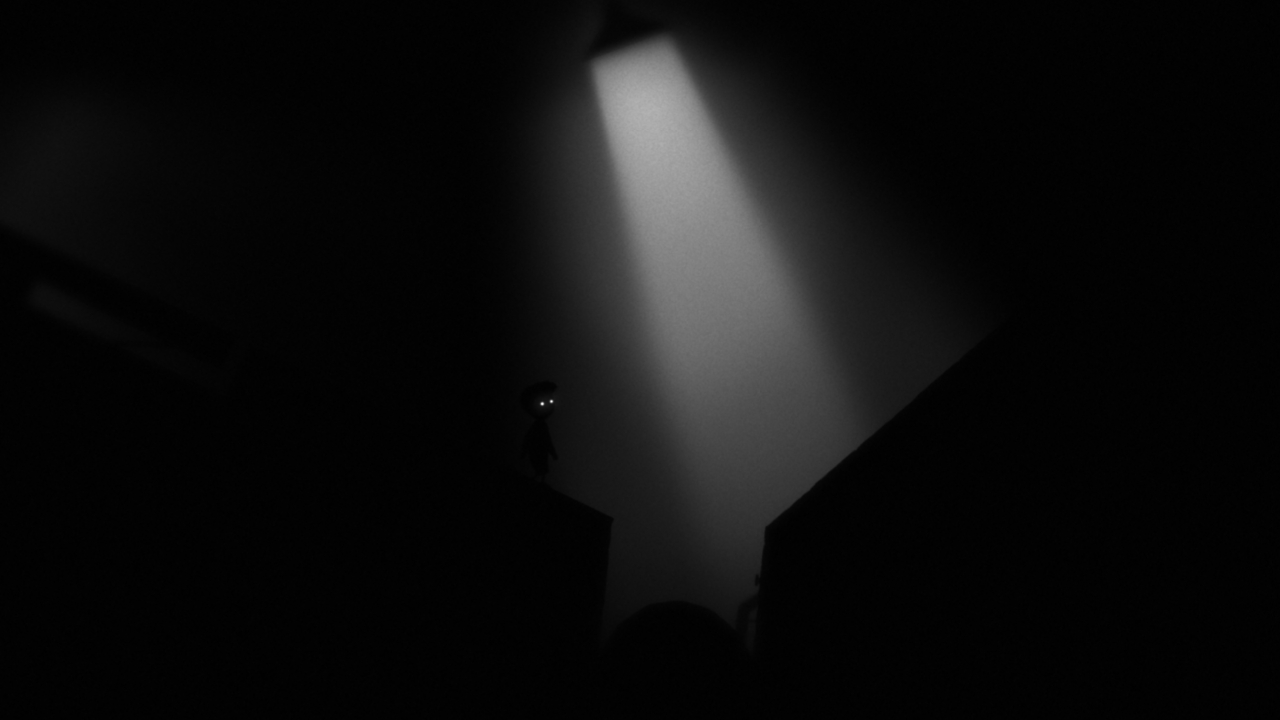 The dark scenes. Turn the glare down.