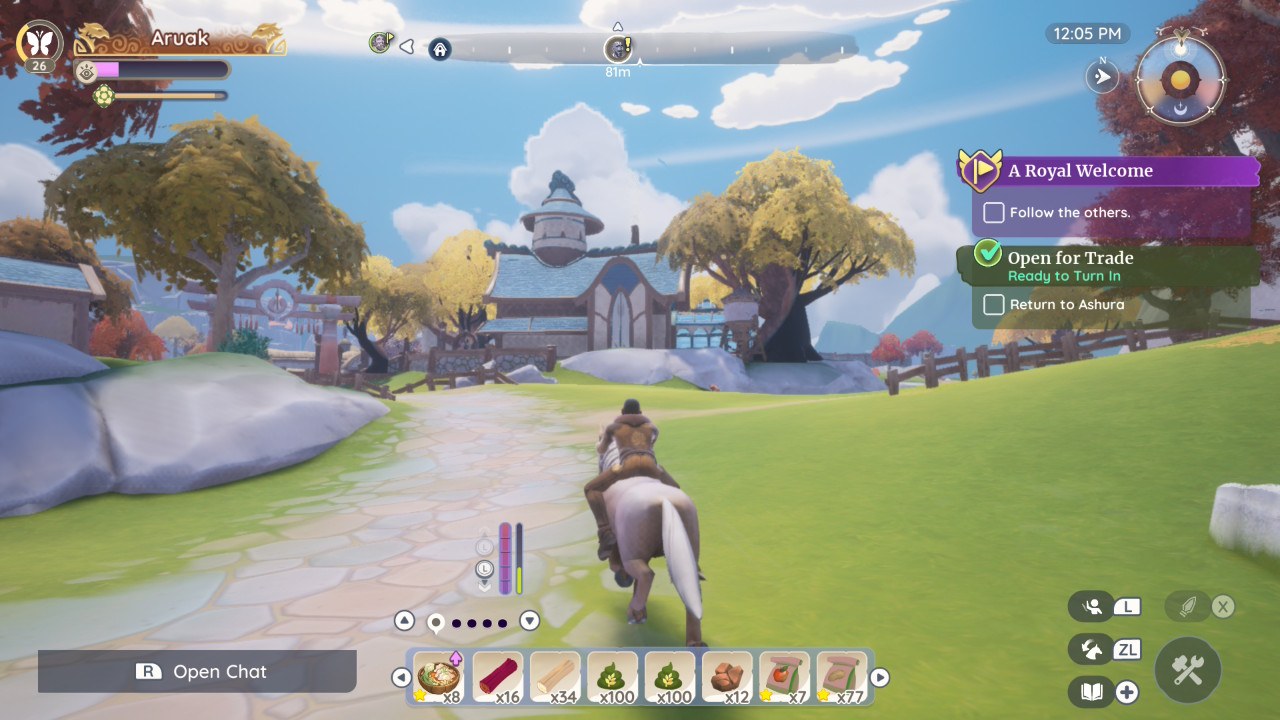 Riding across the valley by day. My horse knows the way better than I do.