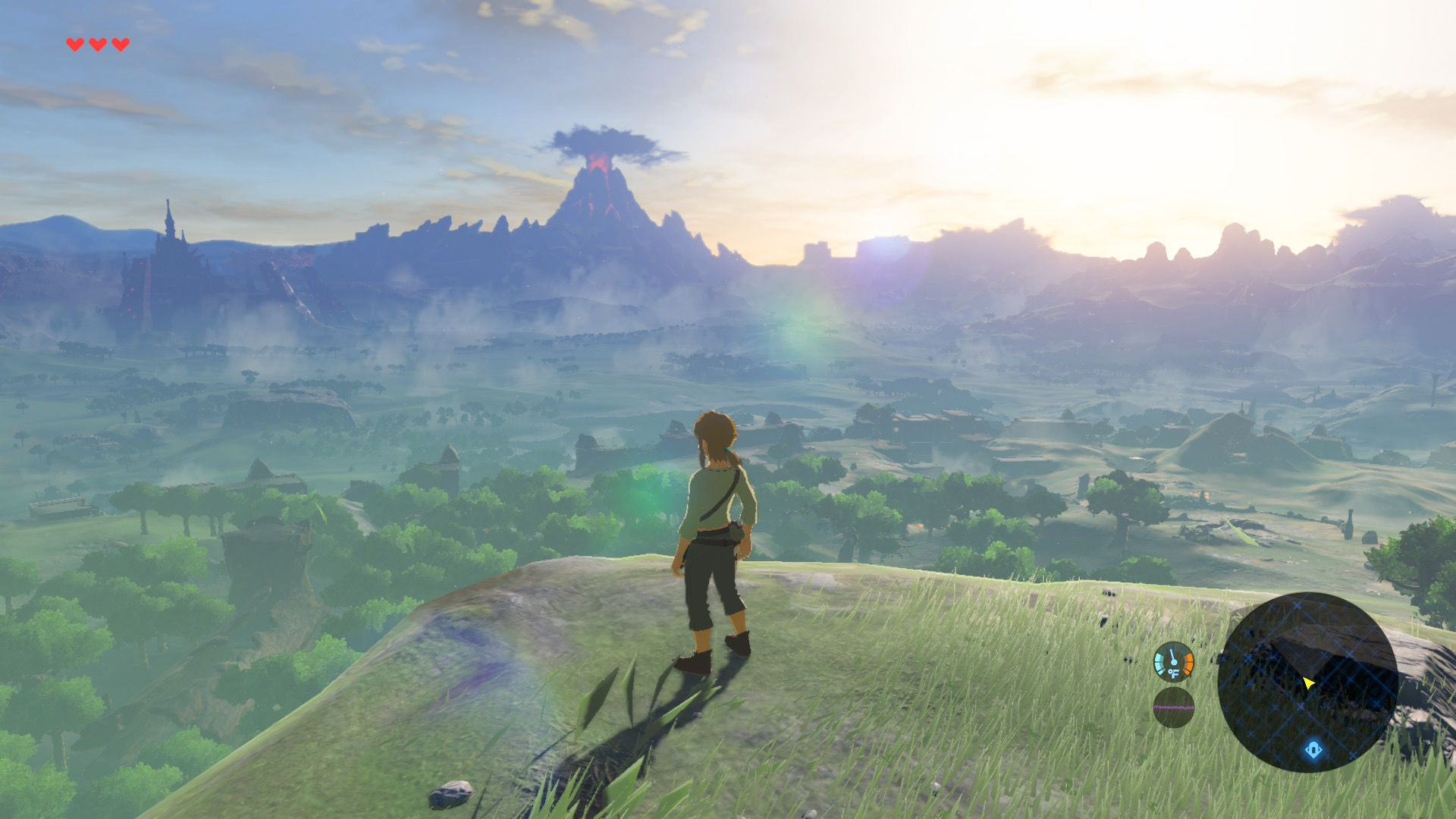 The first view of Hyrule. Everything I can see, I can go to. Terrifying, in the best way.