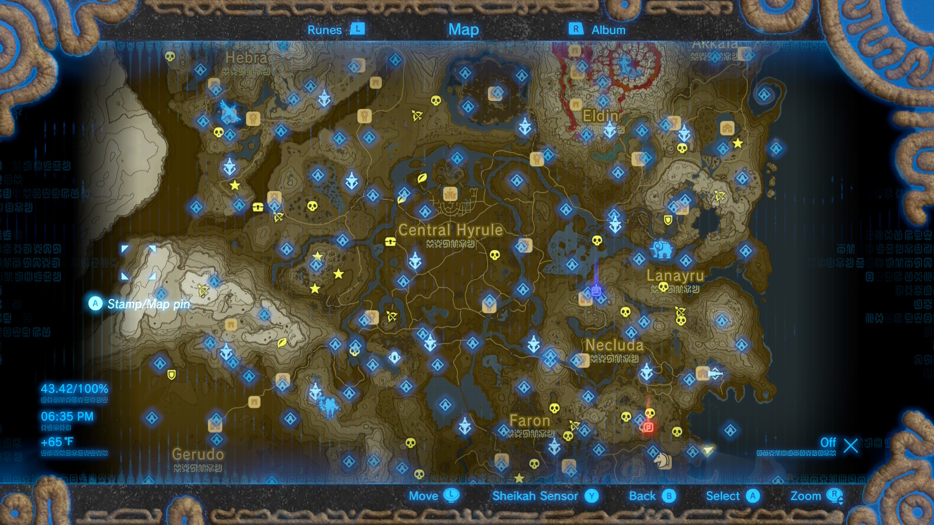 The map, and so many places to go. Plan? What plan?
