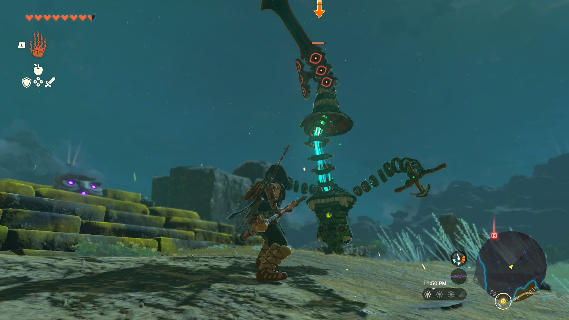 A construct that does not look thrilled to see me. The feeling is mutual.